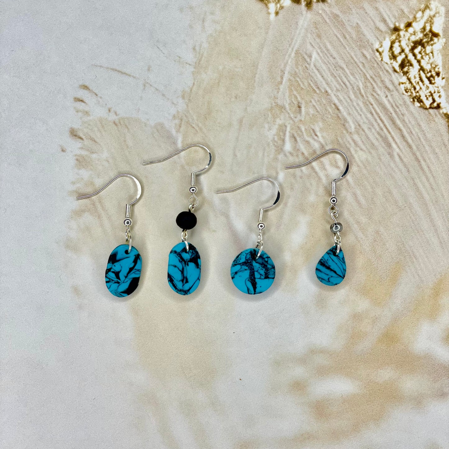 Turquoise + Black Marble Collection