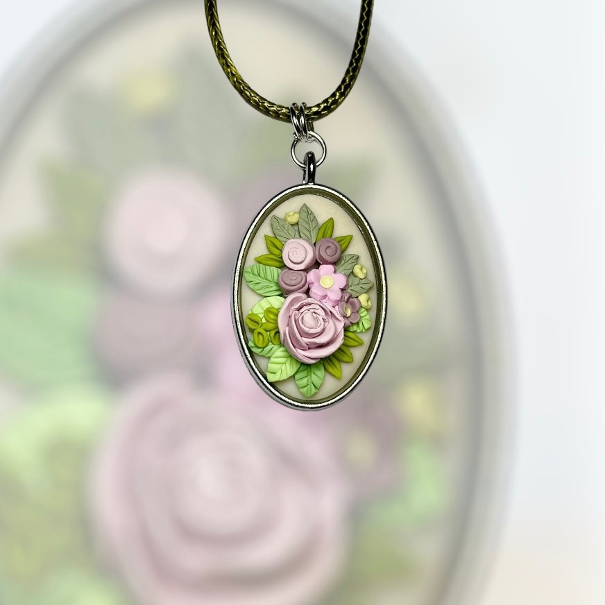 Pink Rose Pendant