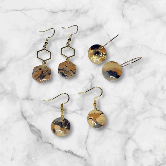 Black + Brown + Gold Marble