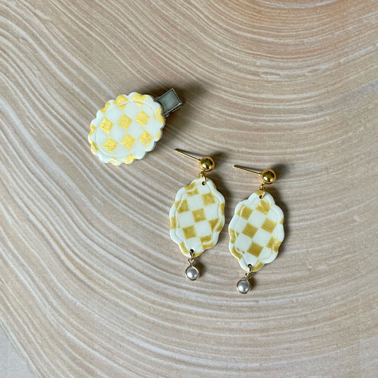 Golden Checkers | Accessory Set